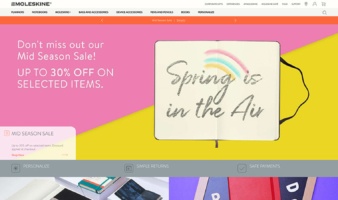 eCommerce website: Moleskine