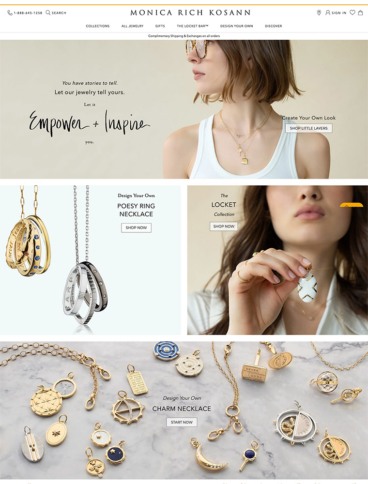 eCommerce website: Monica Rich Kosann