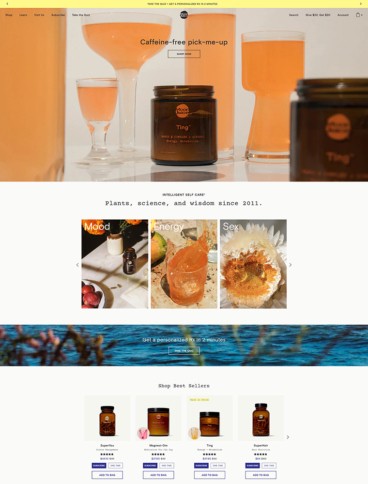 eCommerce website: Moon Juice