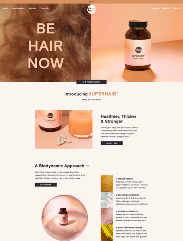 eCommerce website: Moon Juice