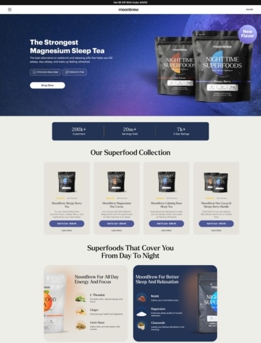 eCommerce website: MoonBrew