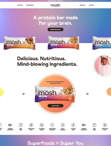 eCommerce website: MOSH