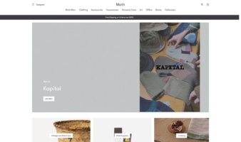 eCommerce website: Moth