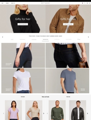 eCommerce website: Mott & Bow