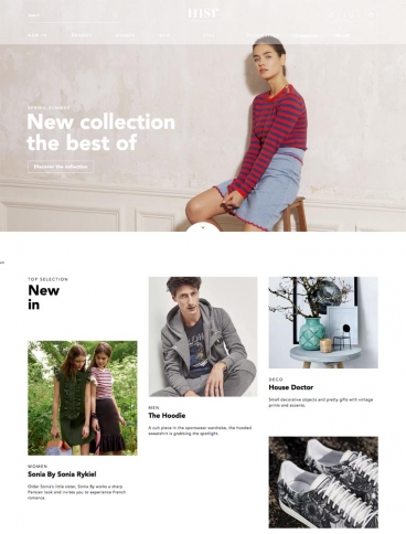 eCommerce website: Msr Monshowroom