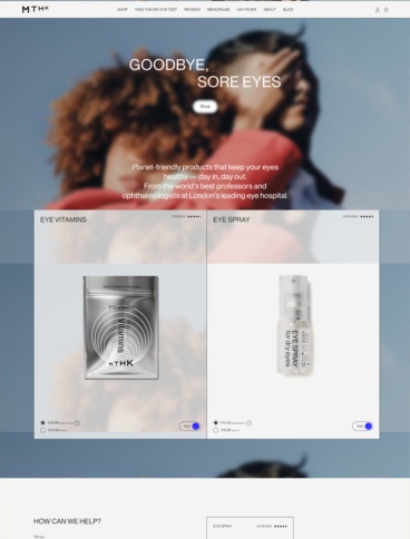 eCommerce website: MTHK