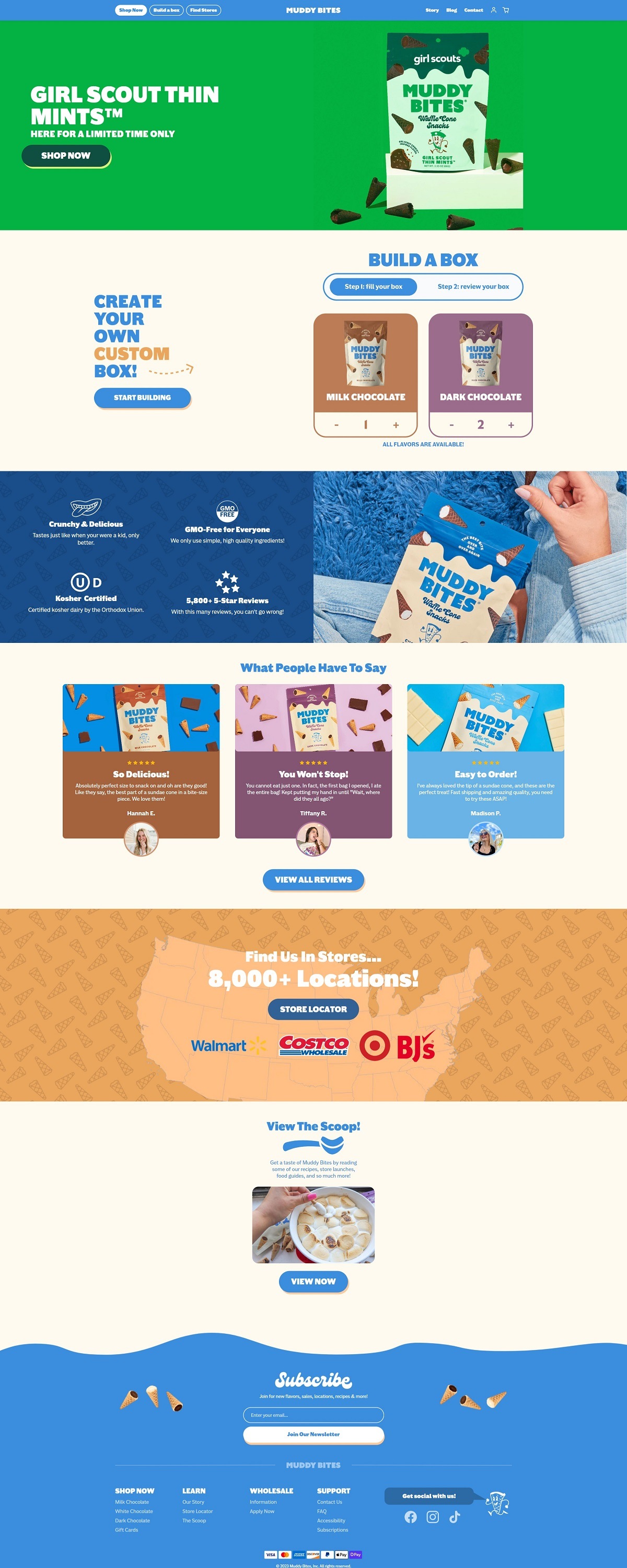 eCommerce website: Muddy Bites