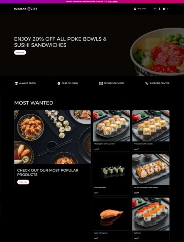 eCommerce website: Murakami City