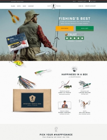 eCommerce website: Mystery Tackle Box