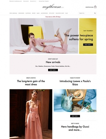 eCommerce website: mytheresa.com