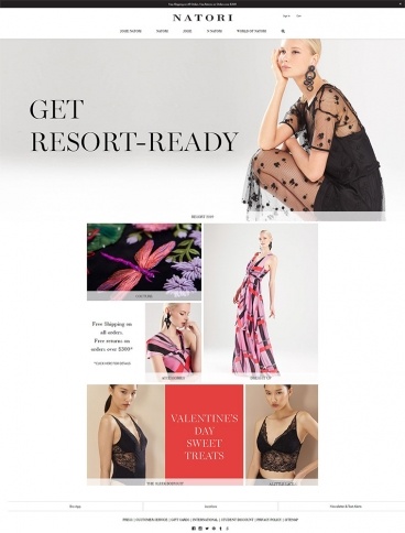 eCommerce website: Natori