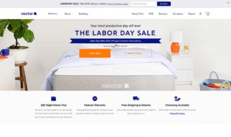 eCommerce website: Nectar Sleep