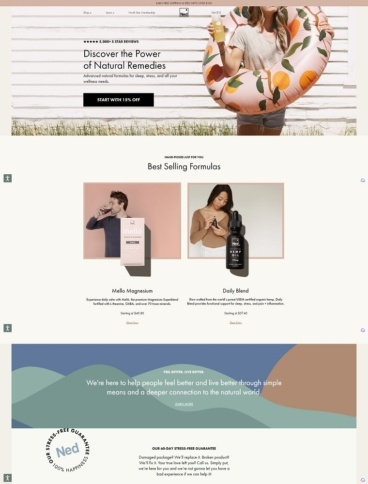 eCommerce website: Ned