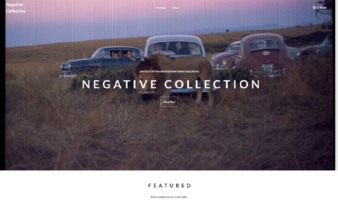 eCommerce website: The Negative Collection