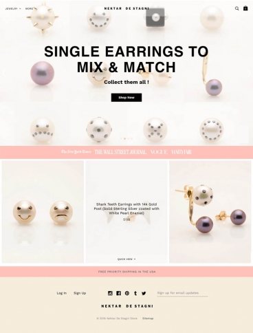 eCommerce website: Nektar De Stagni