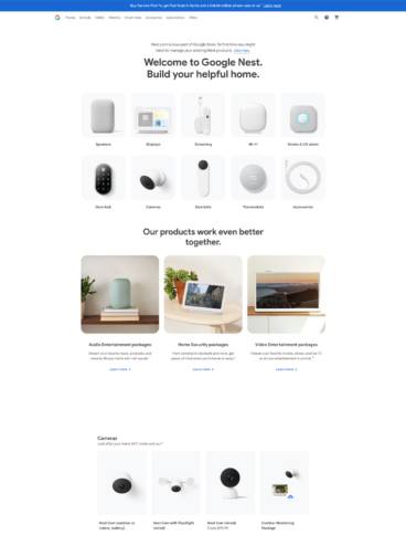 eCommerce website: Nest