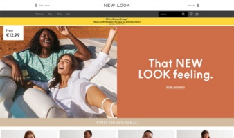 eCommerce website: New Look Fashion