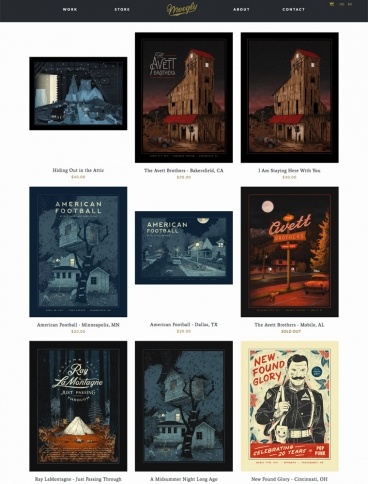 eCommerce website: Nicholas Moegly