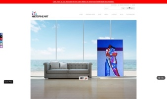 eCommerce website: Nieto Fine Art