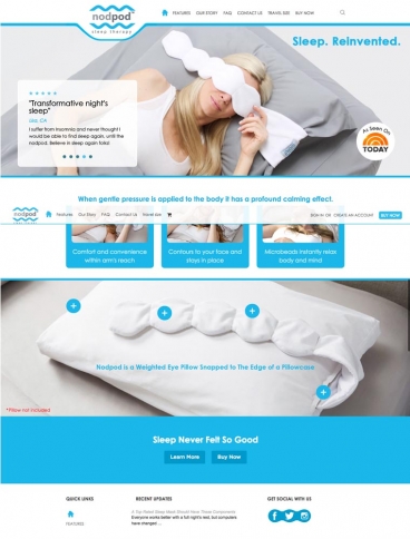 eCommerce website: nodpod