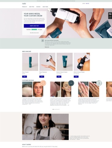 eCommerce website: Nøie