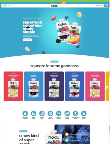 eCommerce website: NOKA