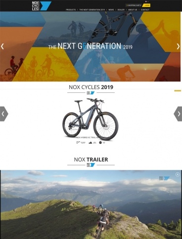 eCommerce website: NOX Cycles