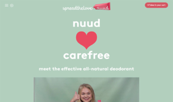eCommerce website: Nuud Care
