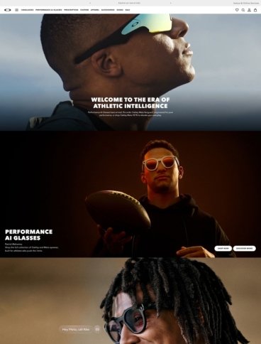 eCommerce website: Oakley