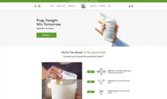 eCommerce website: Oats Overnight