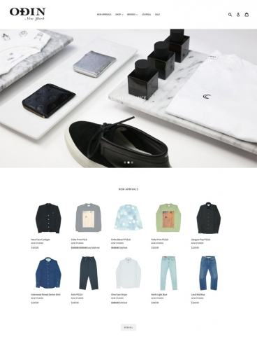 eCommerce website: Odin New York