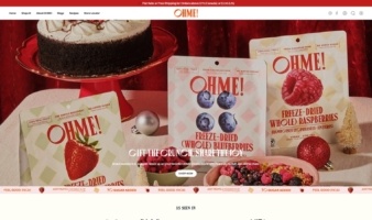 eCommerce website: OhMe Foods