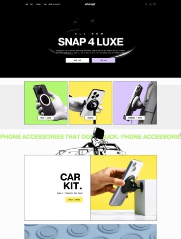 eCommerce website: Ohsnap