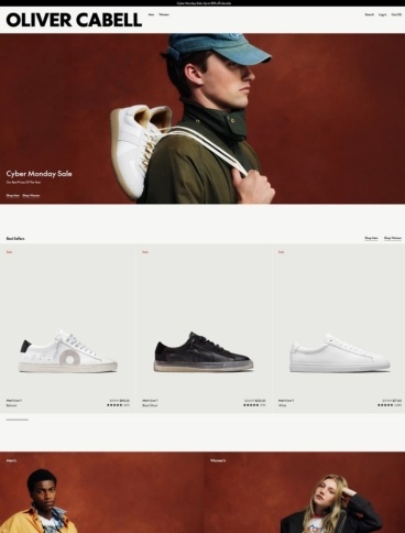 eCommerce website: Oliver Cabell