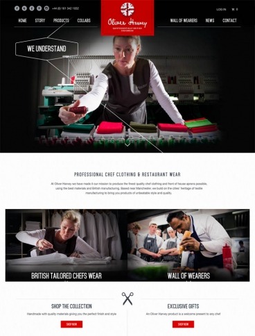 eCommerce website: Oliver Harvey