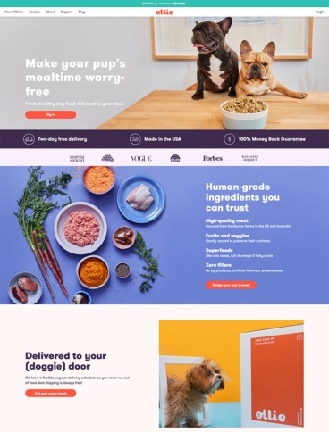 eCommerce website: Ollie