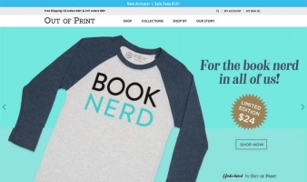 eCommerce website: Out of Print