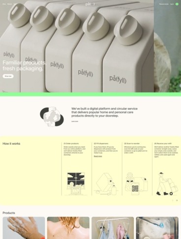 eCommerce website: Påfyll