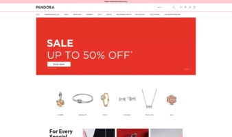 eCommerce website: Pandora