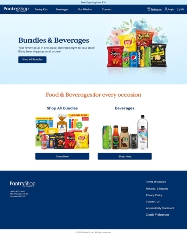 eCommerce website: Pantry Shop