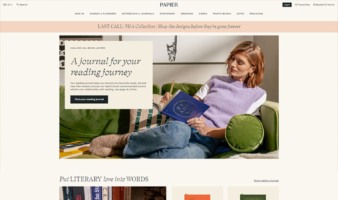 eCommerce website: Papier