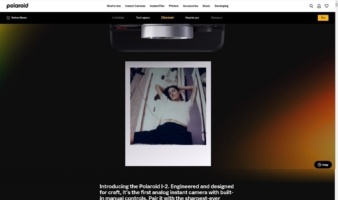 eCommerce website: Polaroid