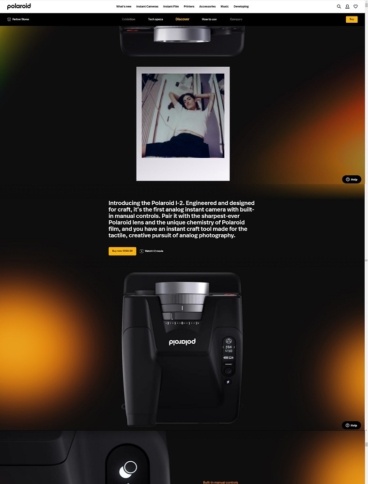 eCommerce website: Polaroid
