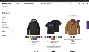 eCommerce website: Patagonia