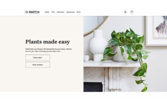 eCommerce website: Patch plants