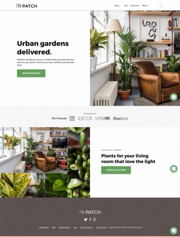 eCommerce website: Patch