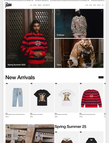 eCommerce website: Patta
