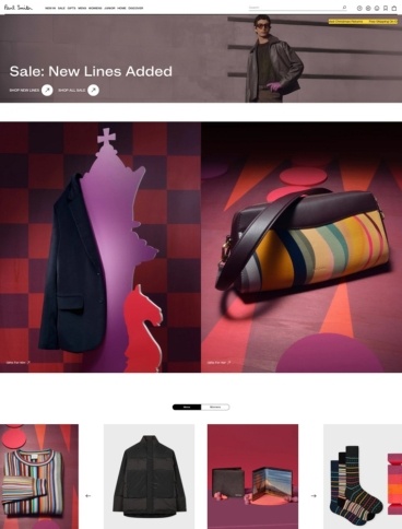 eCommerce website: Paul Smith
