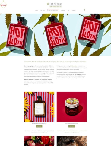 eCommerce website: Pot d’Huile