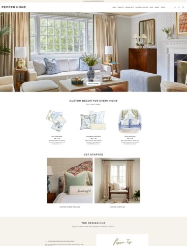 eCommerce website: Pepper Home